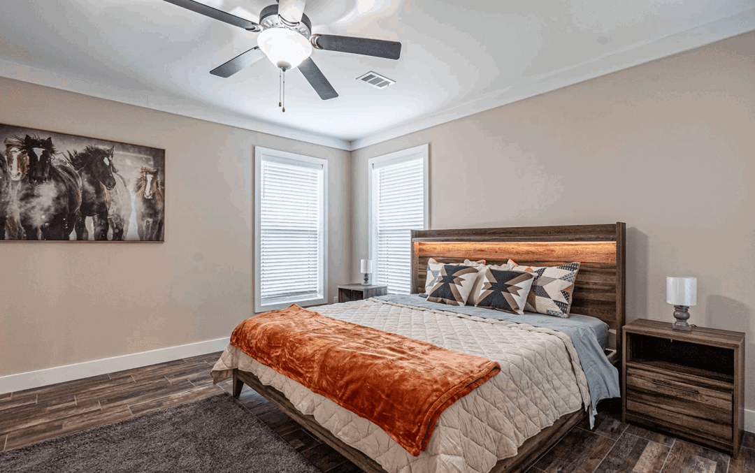 The old hay barn bedroom home features