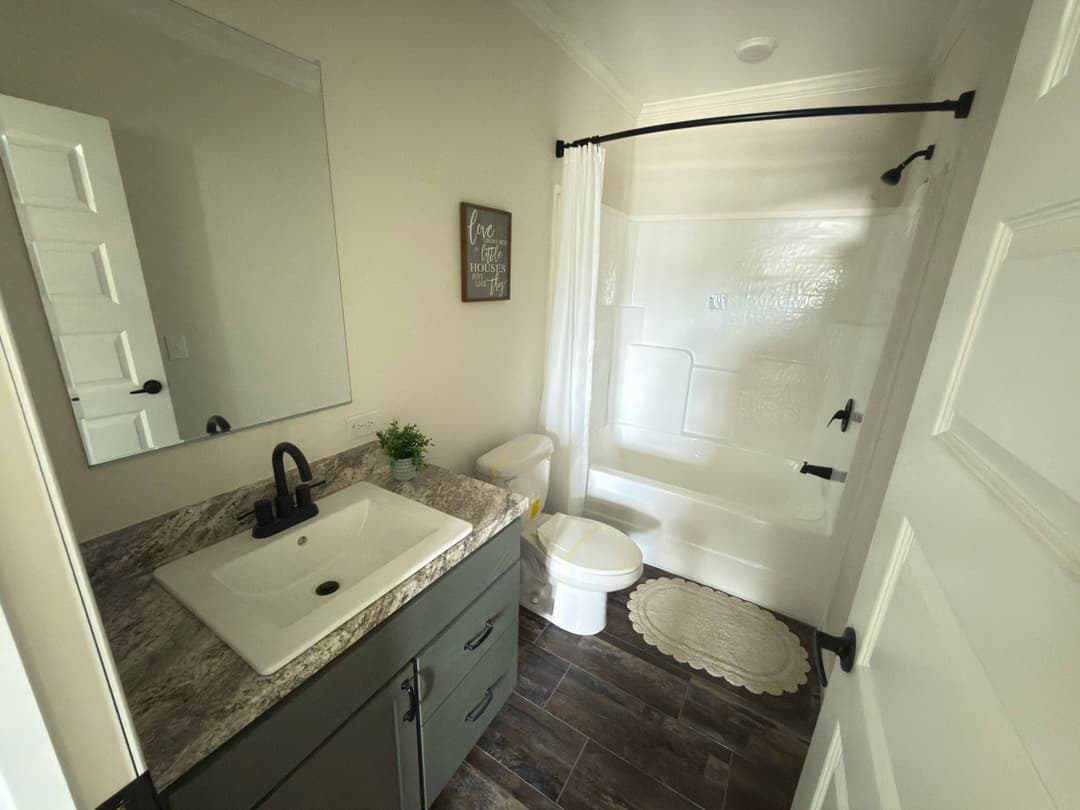 Orchard house bathroom home features