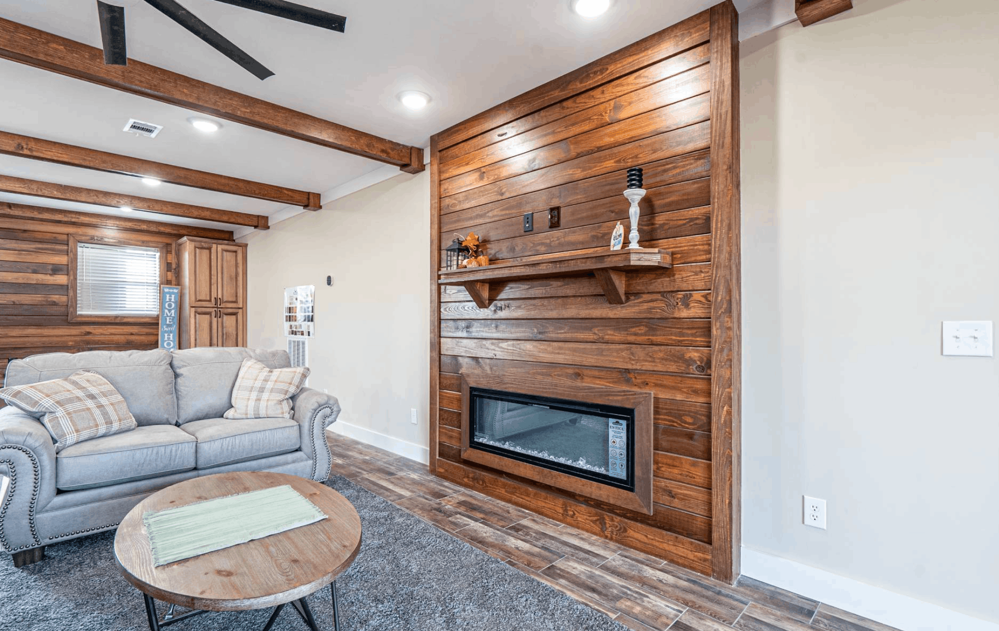 The old hay barn interior home features