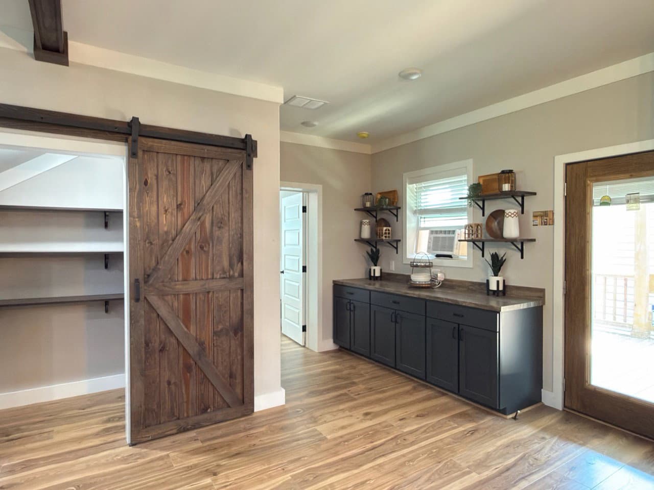 The barndominium 2 interior home features