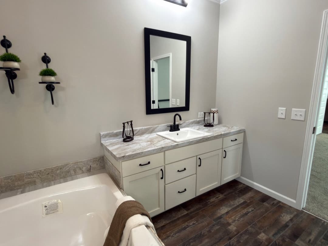 Tahoe harbor bathroom home features