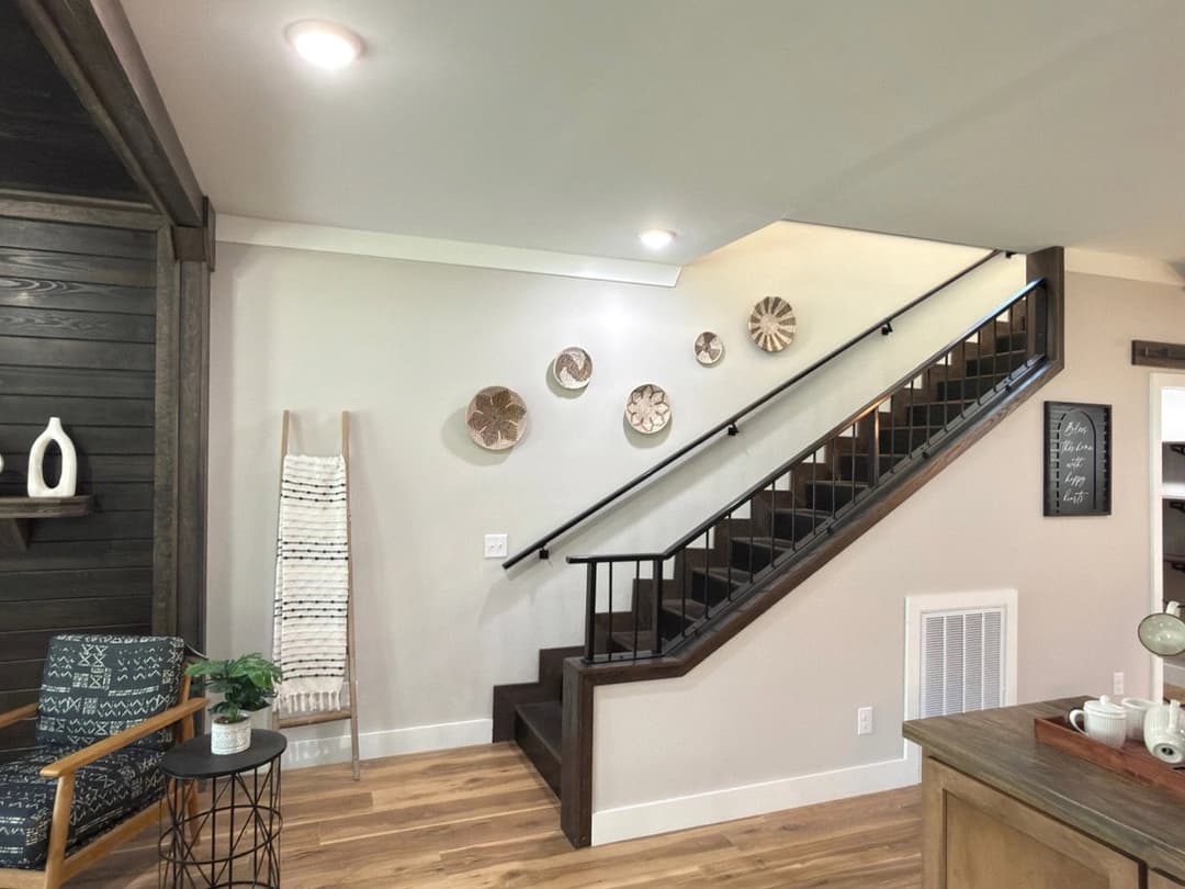 The barndominium 2 interior home features