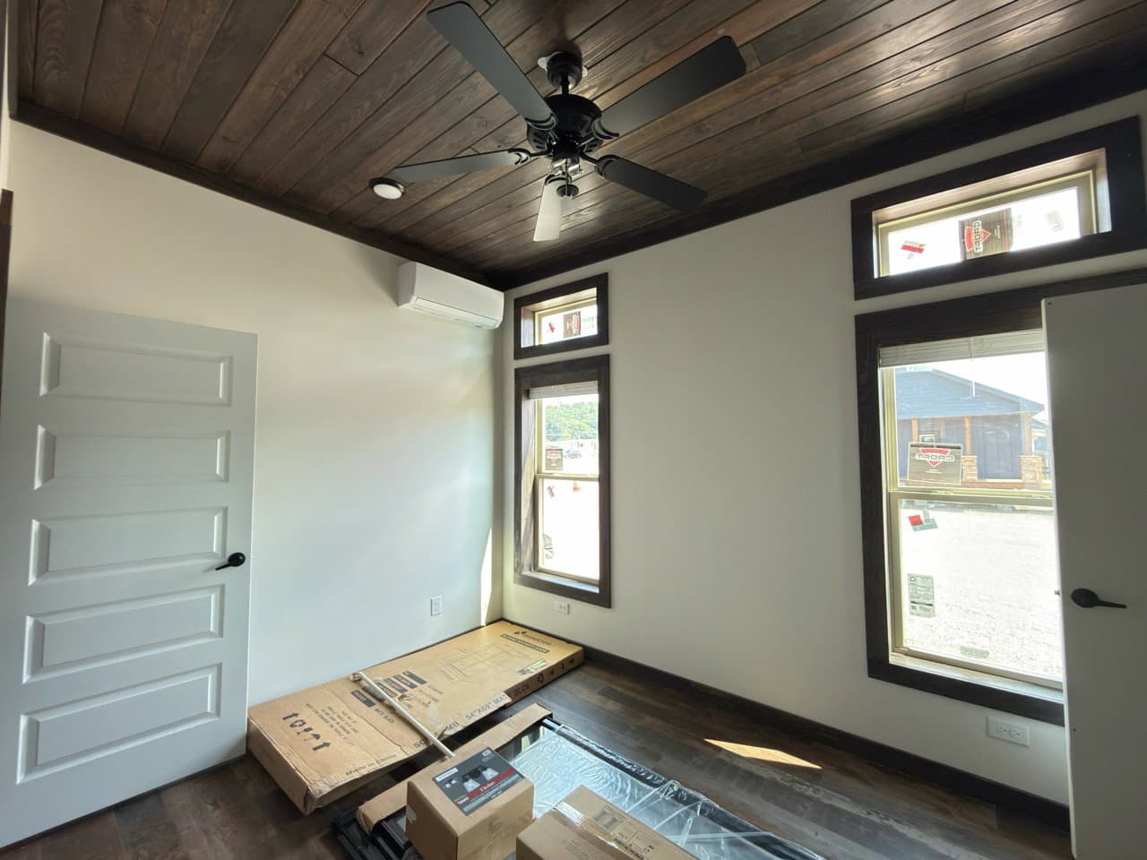 Cozy cabin interior home features