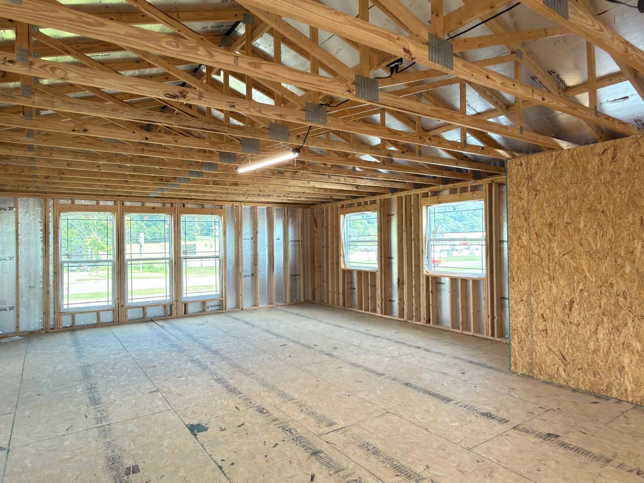 The barndominium 2 interior home features