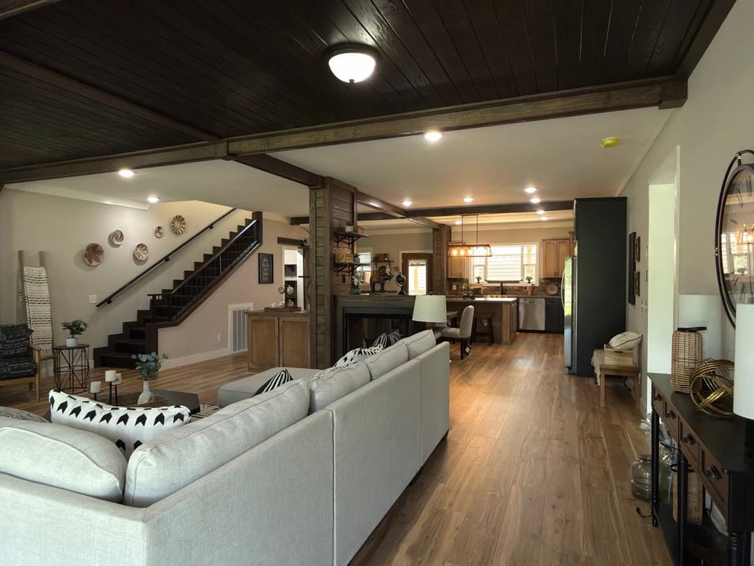 The barndominium 2 interior home features