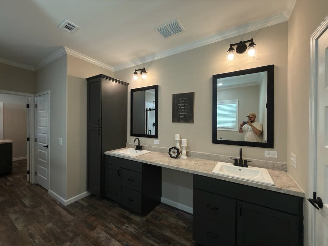 The taylor  bathroom home features