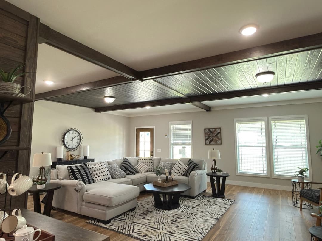 The barndominium 2 interior home features