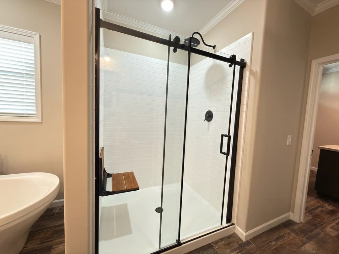 The taylor  bathroom home features
