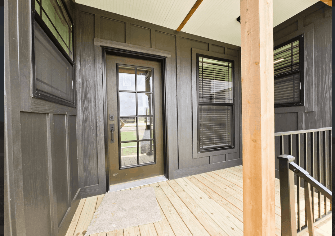 The old hay barn exterior home features