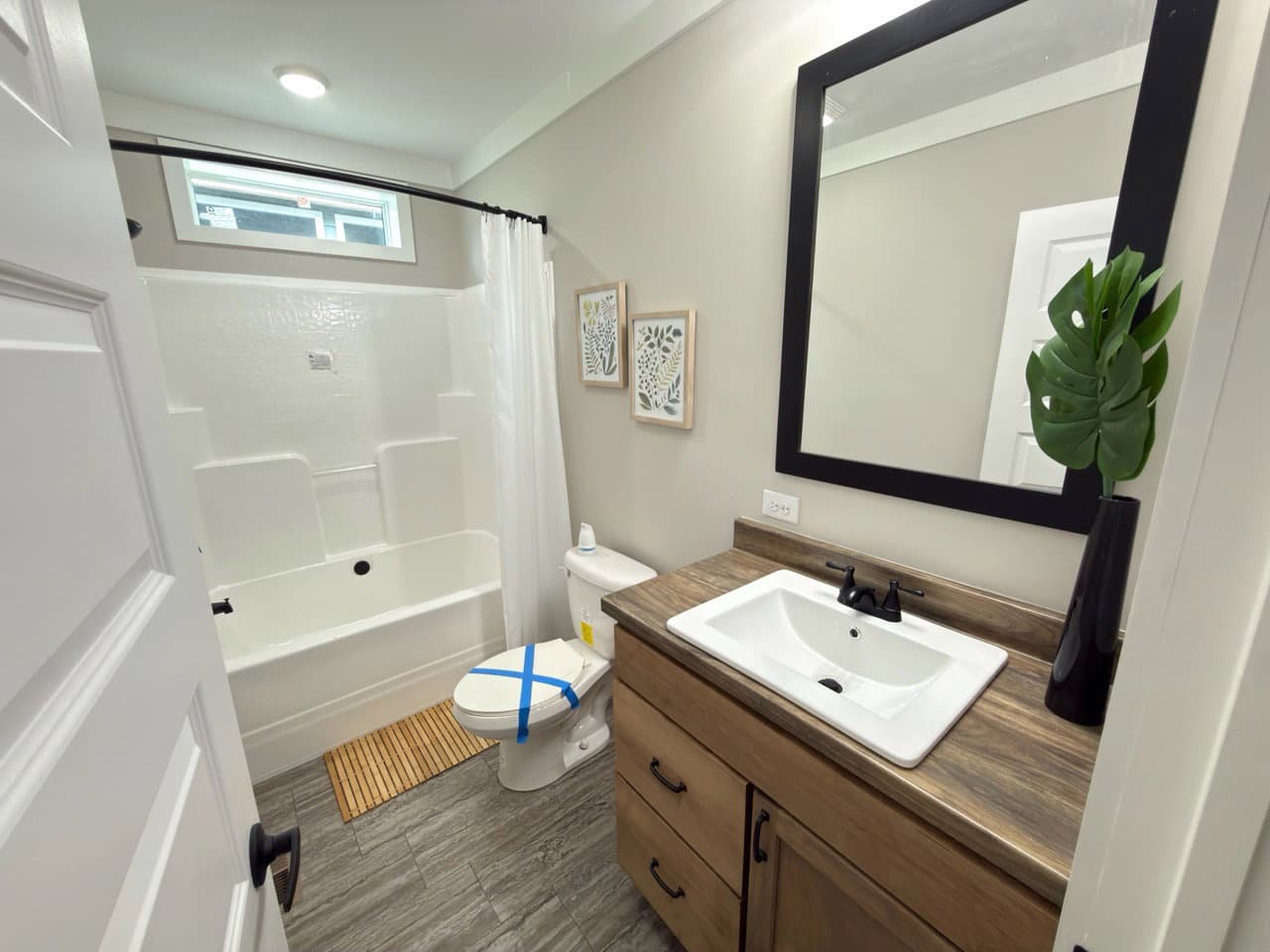 The barndominium bathroom home features